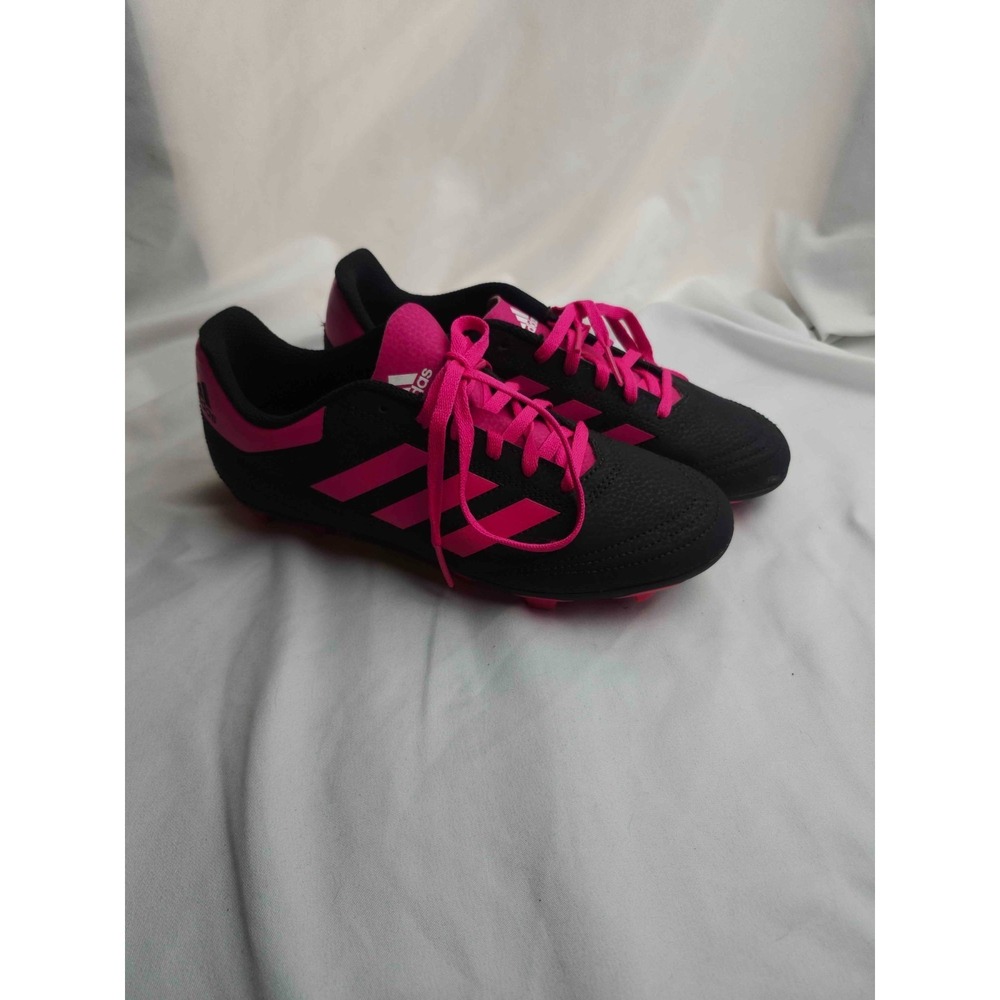 Adidas Goletto VI FG J Soccer Cleats Youth 4.5 Black Shock Pink Athletic Shoes